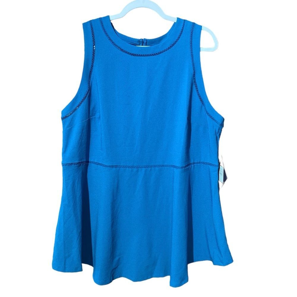 Ava & Viv Blue Sleeveless Top